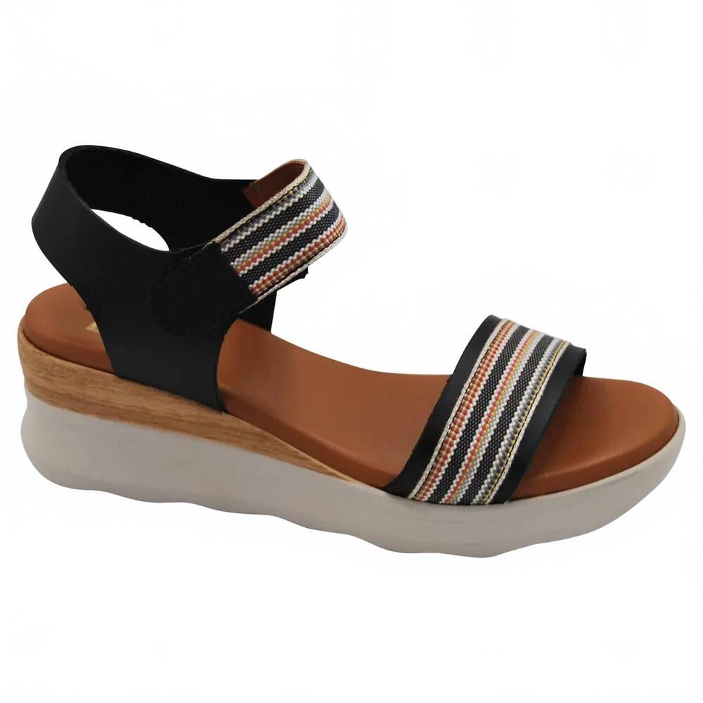 NEW BTU BY BERTUCHI women's harlow sandal in black/black